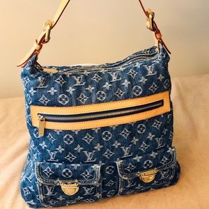 Louis Vuitton Blue Denim Baggy Monogram GM
